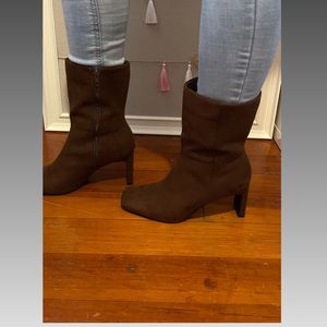 Brown booties
